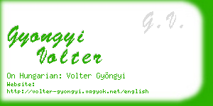 gyongyi volter business card