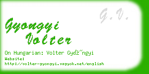 gyongyi volter business card